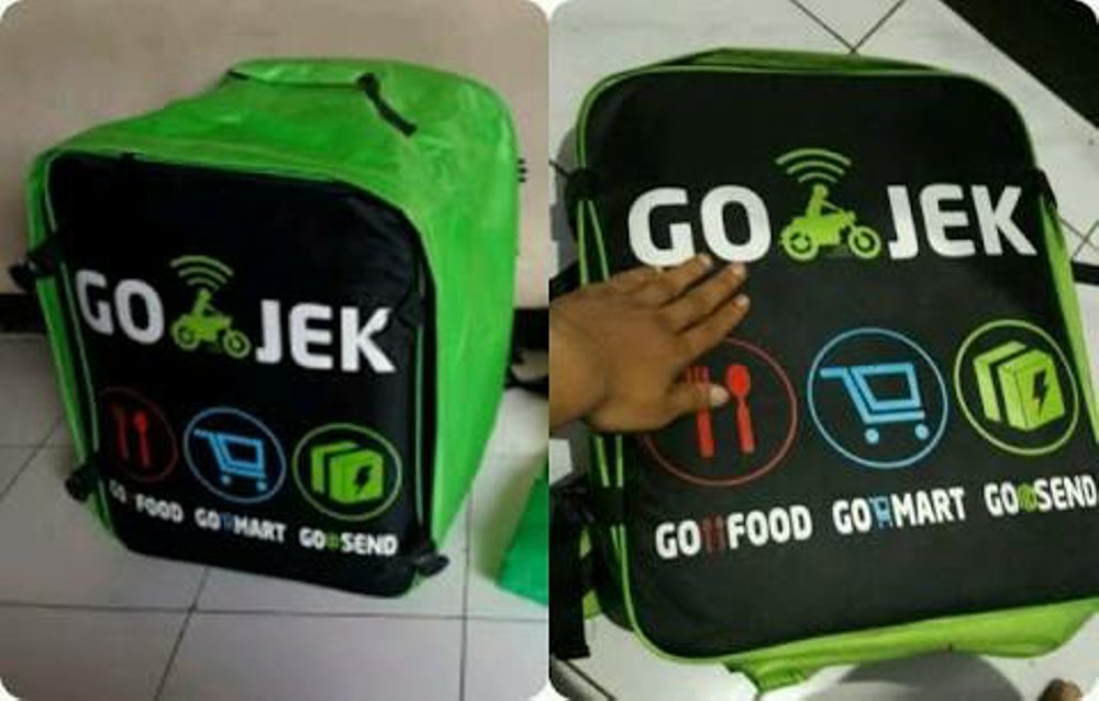 tas ransel kotak gojek